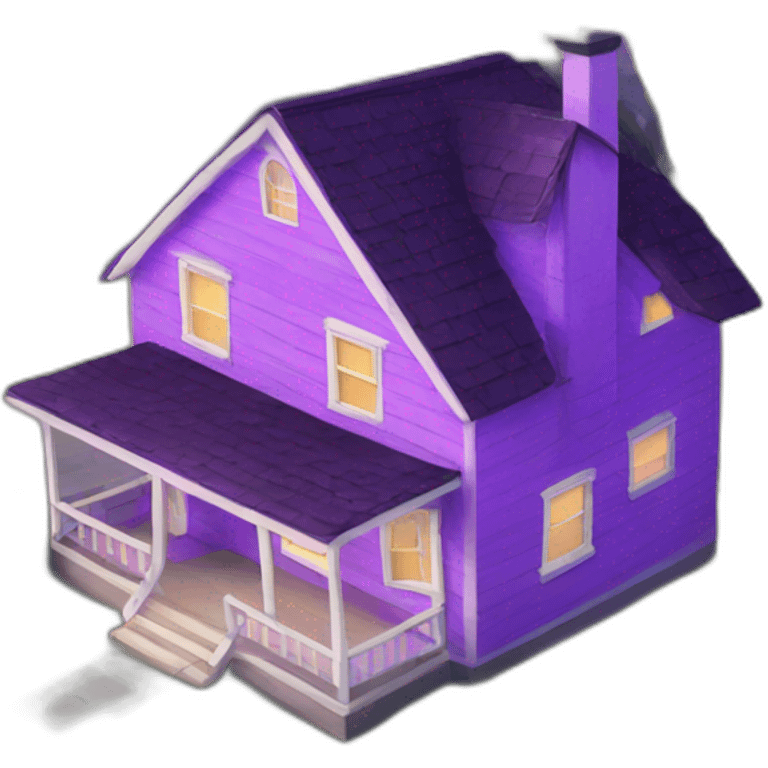 purple house emoji