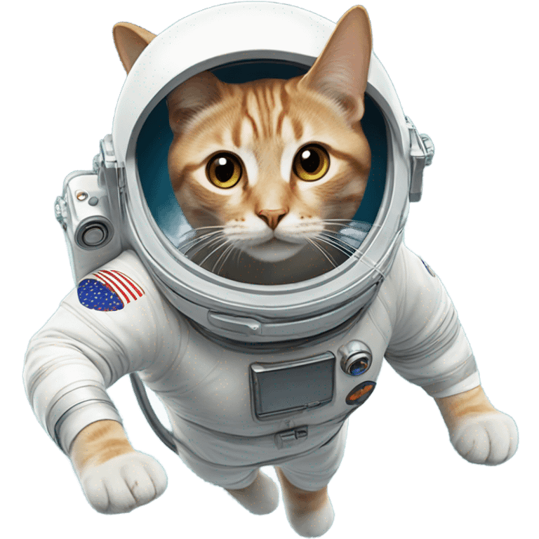 Cat astronaut in space  emoji