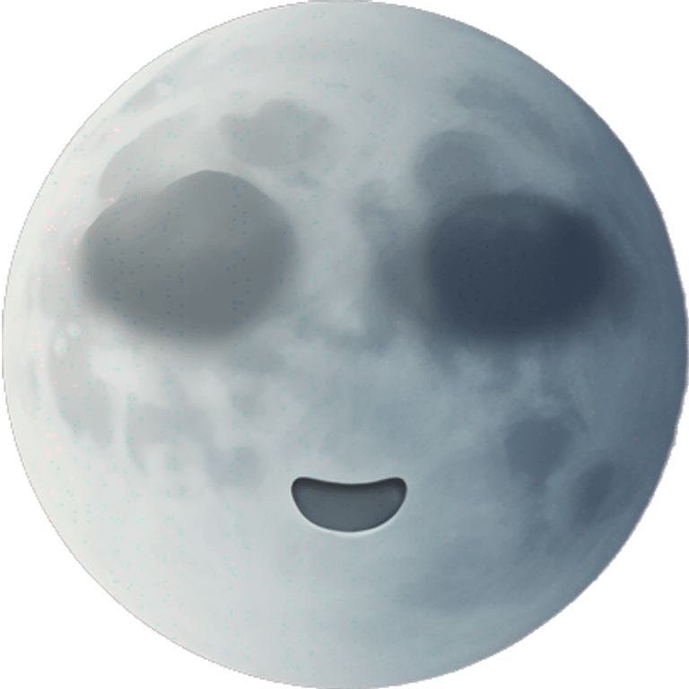 moon on the sky background emoji