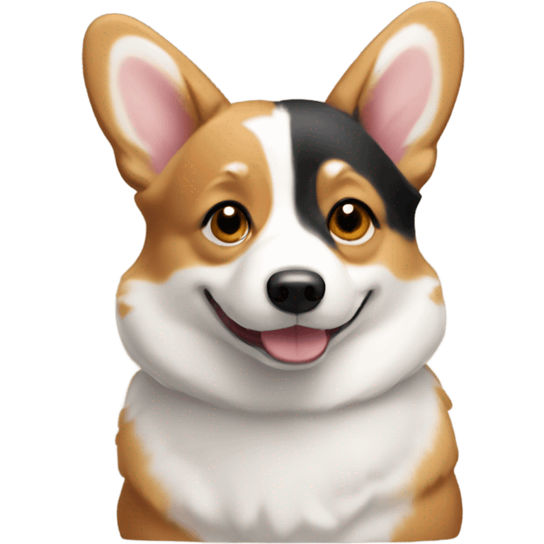 tri color corgi emoji