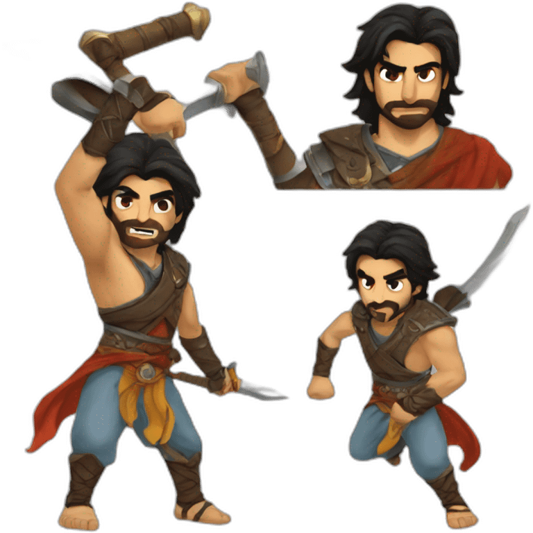 prince of persia fight emoji