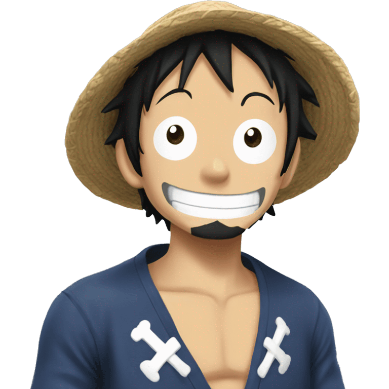 luffy from one piece emoji