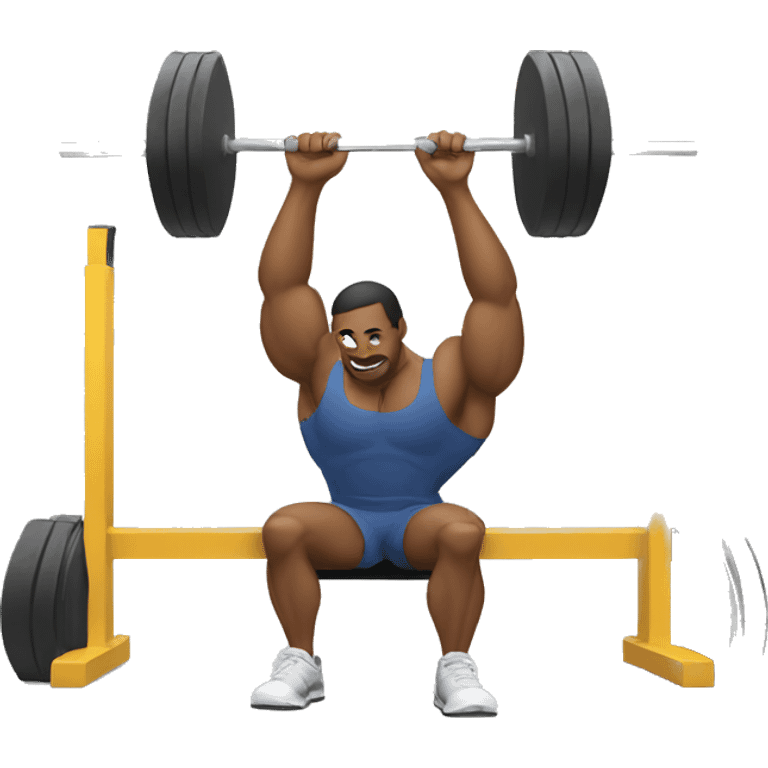 Men doing bench press emoji