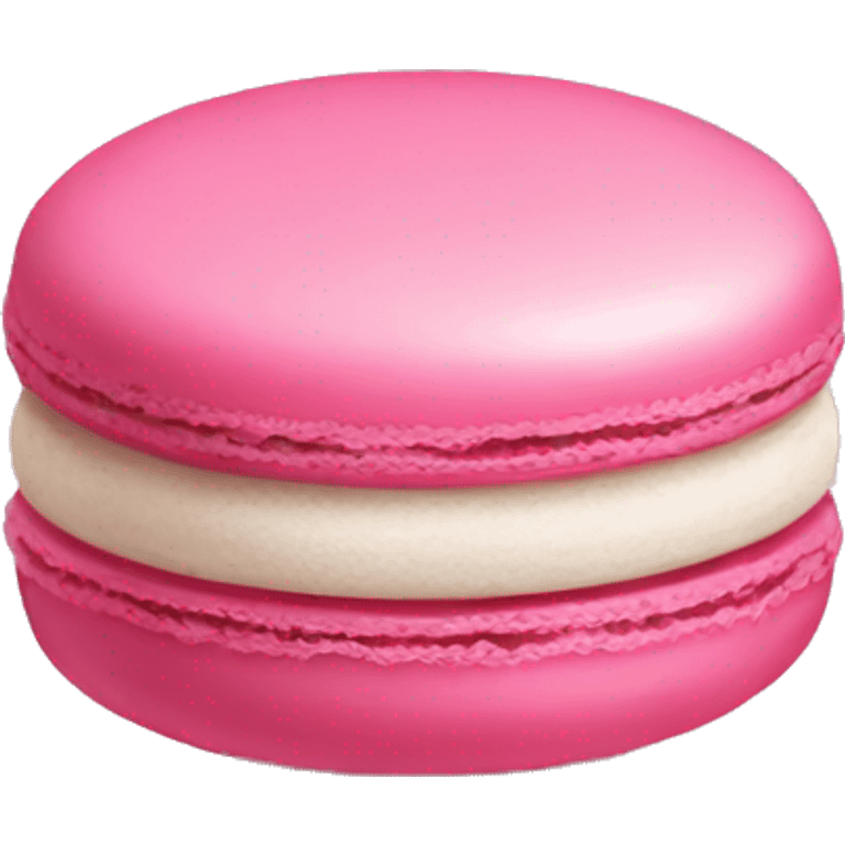 Pink macaroon emoji