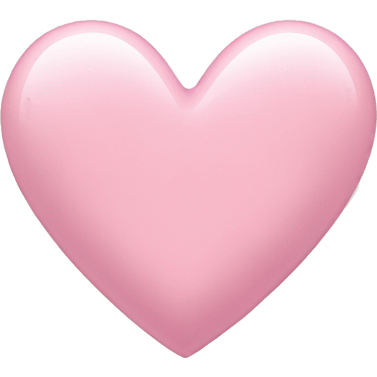 Light pink love heart emoji