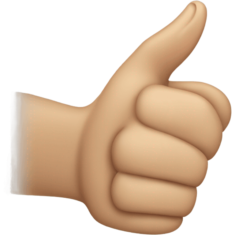 Thumbs up where someone sucks on the thumb emoji