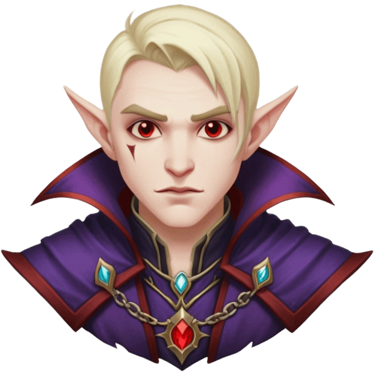 vampire male mage from world of warcraft emoji