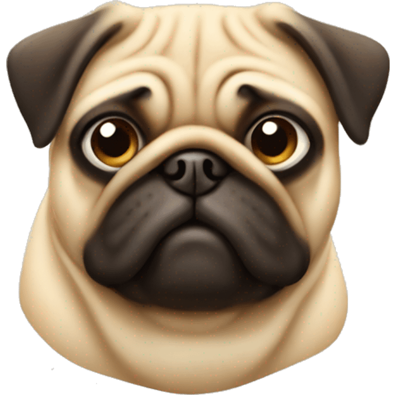 Fat pug emoji