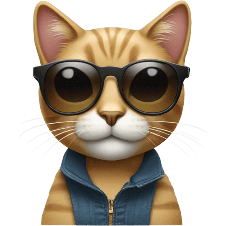 Cat with sunglasses emoji