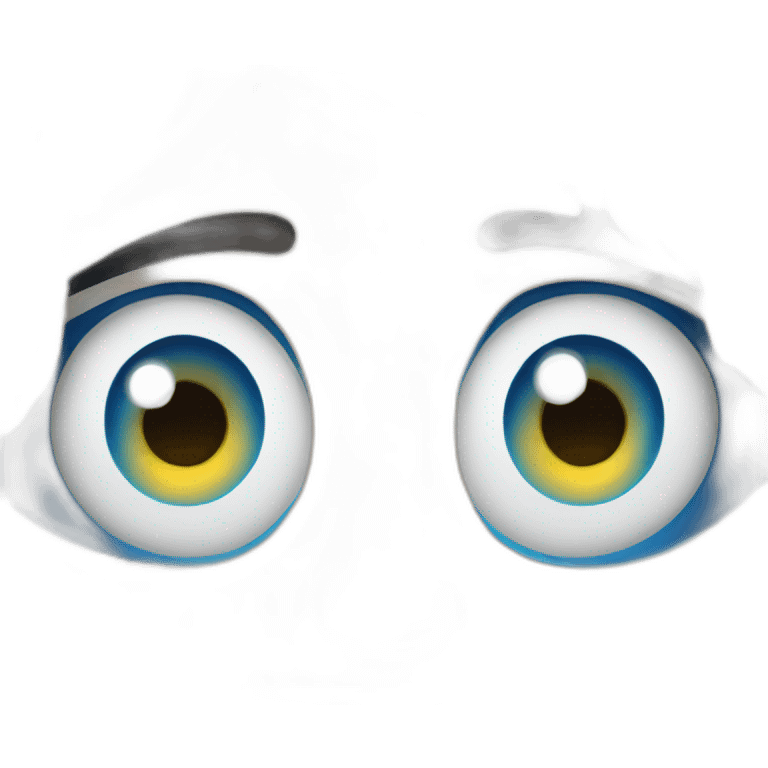 blue greek eye smiling and cute emoji