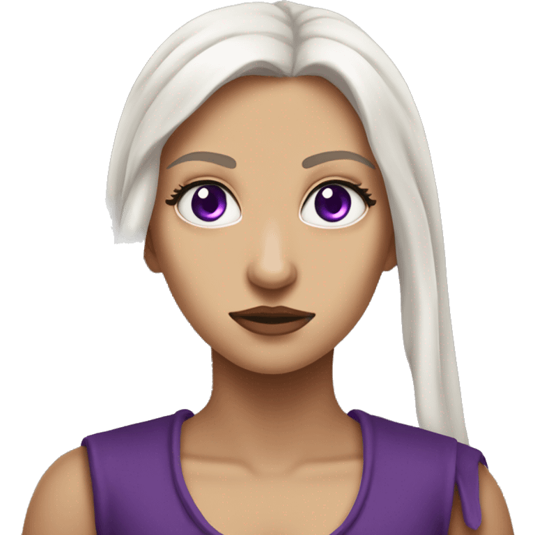 rhaenyra targaryen con ojos violetas emoji