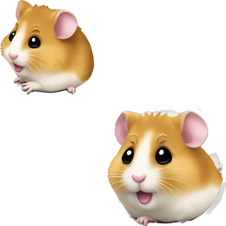 the hamster is depicted on the coin  emoji