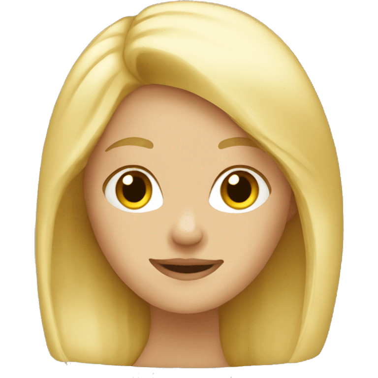 Blond girl  emoji