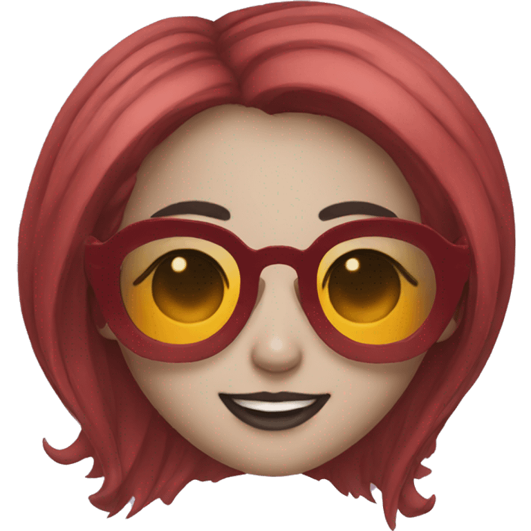 Demon girl with sunglasses  emoji