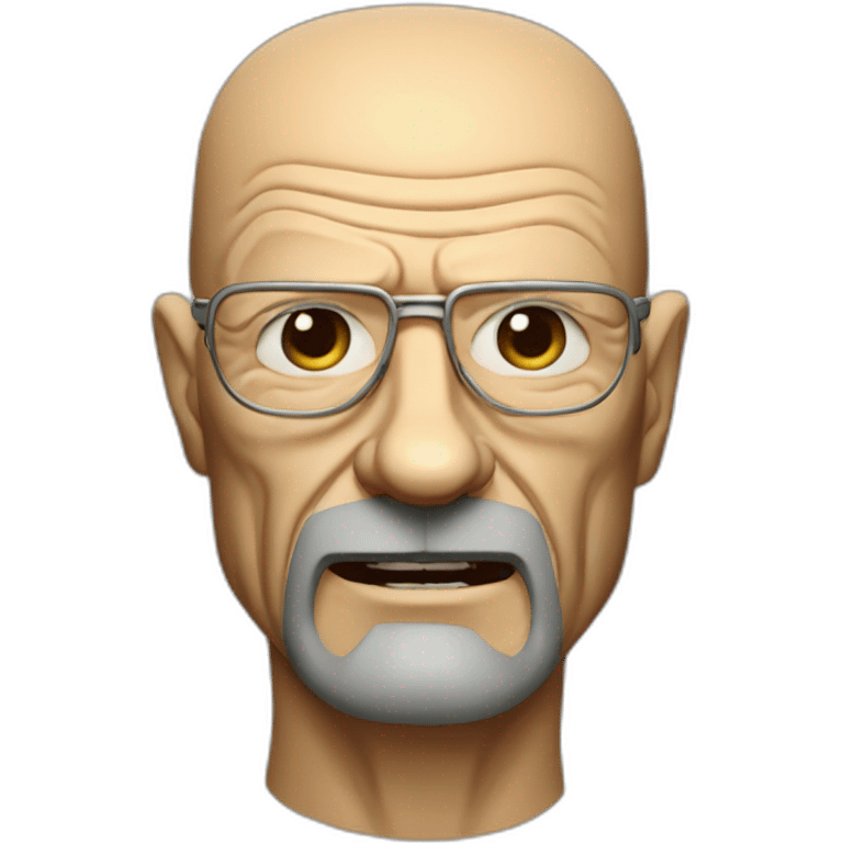 Walter White as an anthropomorphic wolf emoji