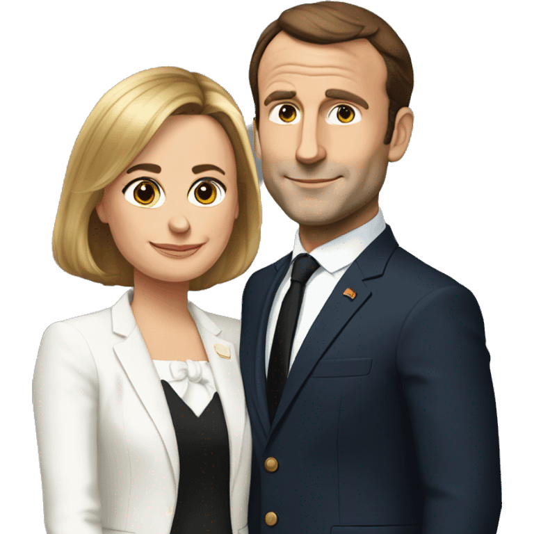 Macron et Brigitte emoji