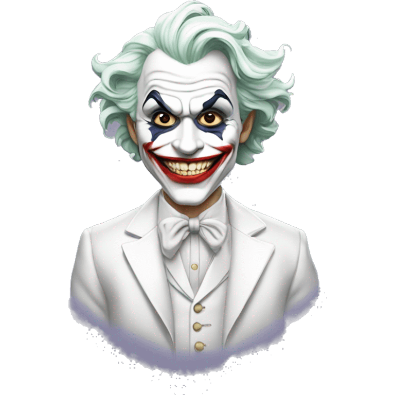 joker dressed all white  emoji