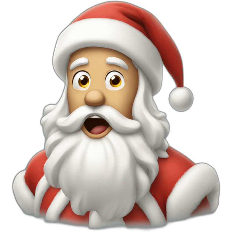 shocked santa emoji