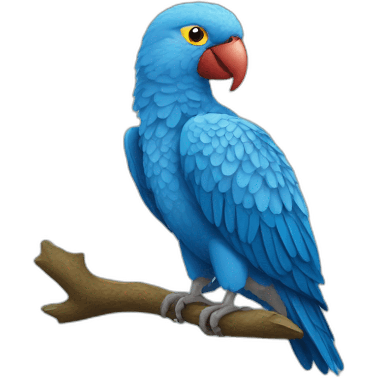 Perico blanquiazul emoji