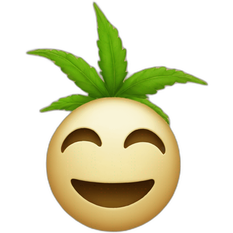 Smiling Hemp emoji