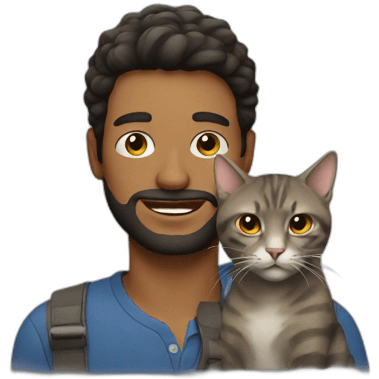 men with cat emoji