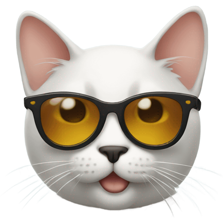 Cat wearing sunglasses emoji