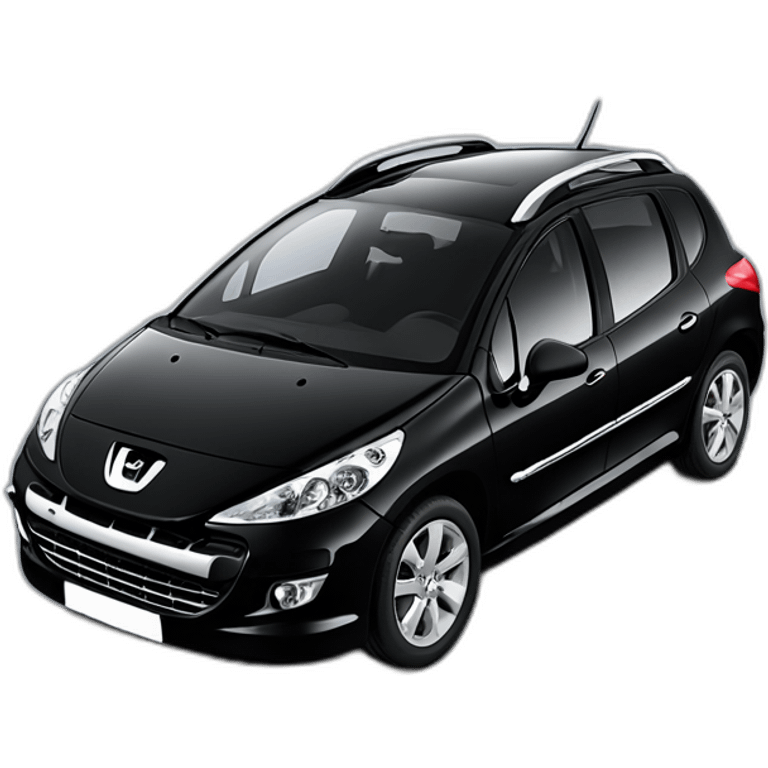 peugeot 207 sw black emoji