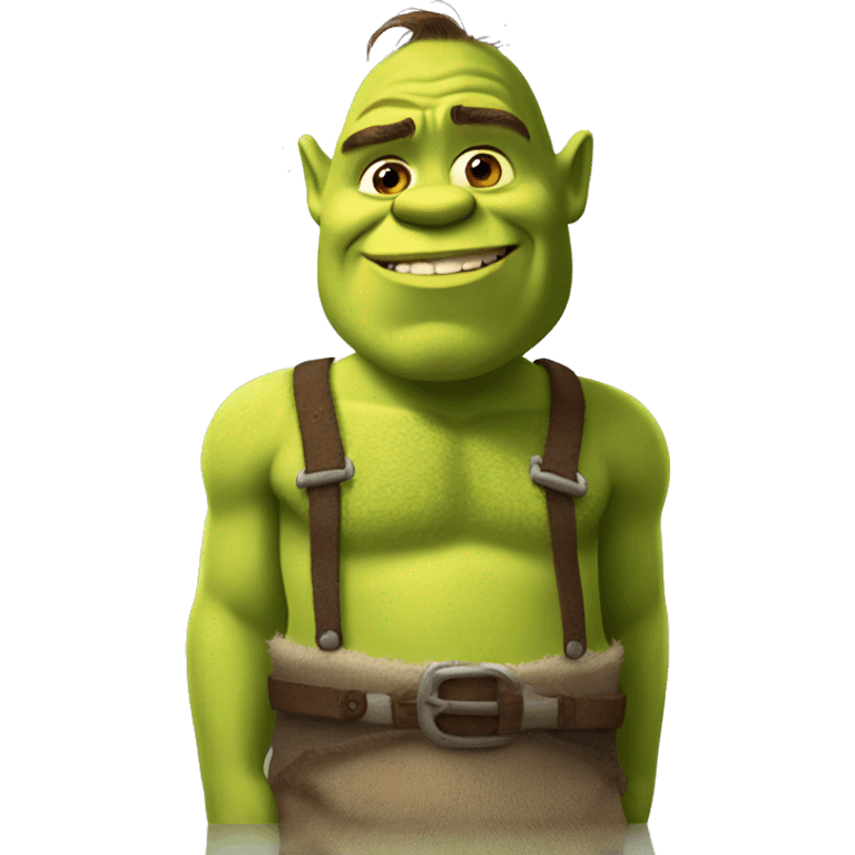 Shrek shirtless emoji