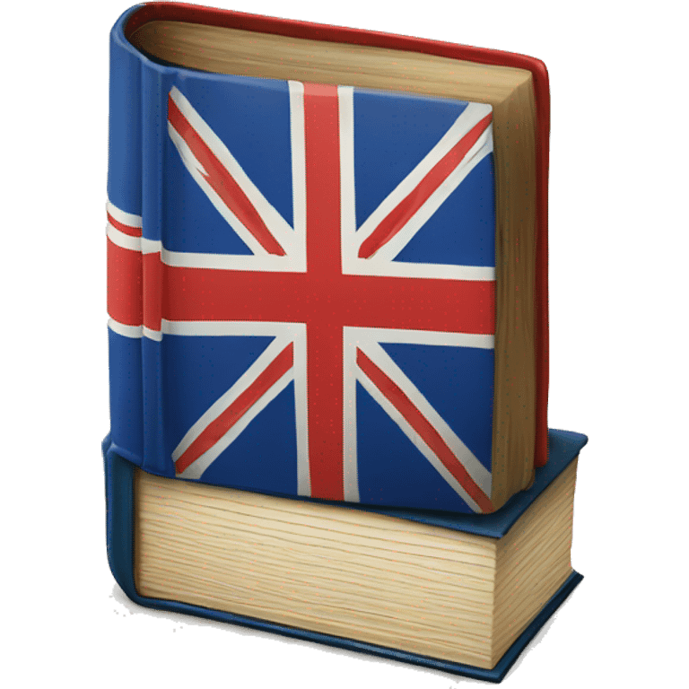 book with English flag emoji