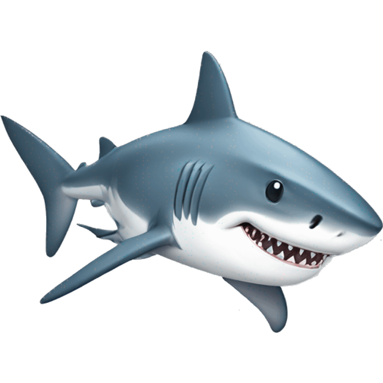 A shark with an ipad emoji