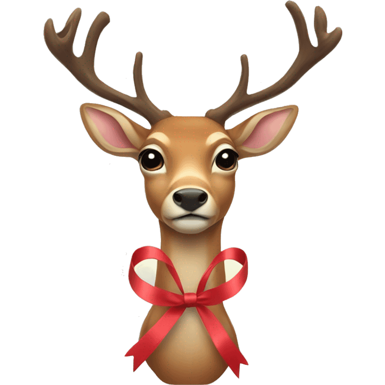 Deer with a ribbon  emoji