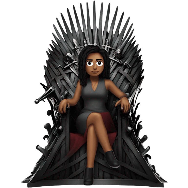 Woman on the Iron throne emoji