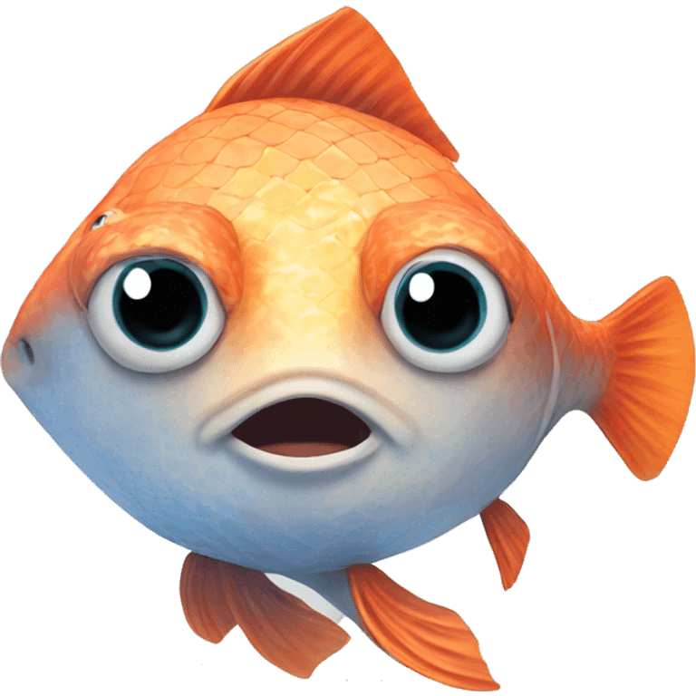 a fish with bra  emoji