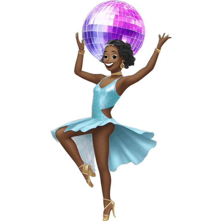 dancer with disco ball emoji