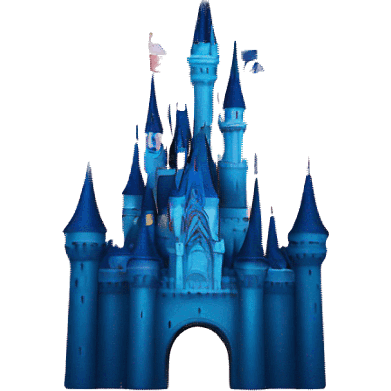 Disney castle with iconic fireworks  emoji