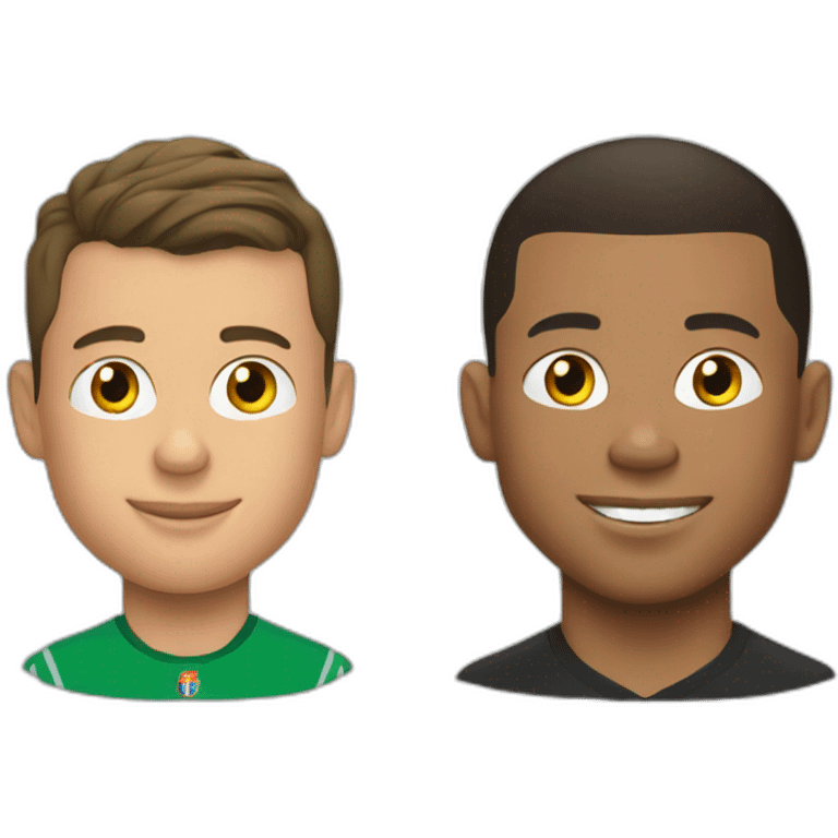 mbappe et cristiano emoji