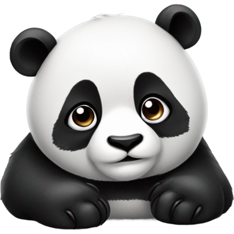 Lying panda emoji