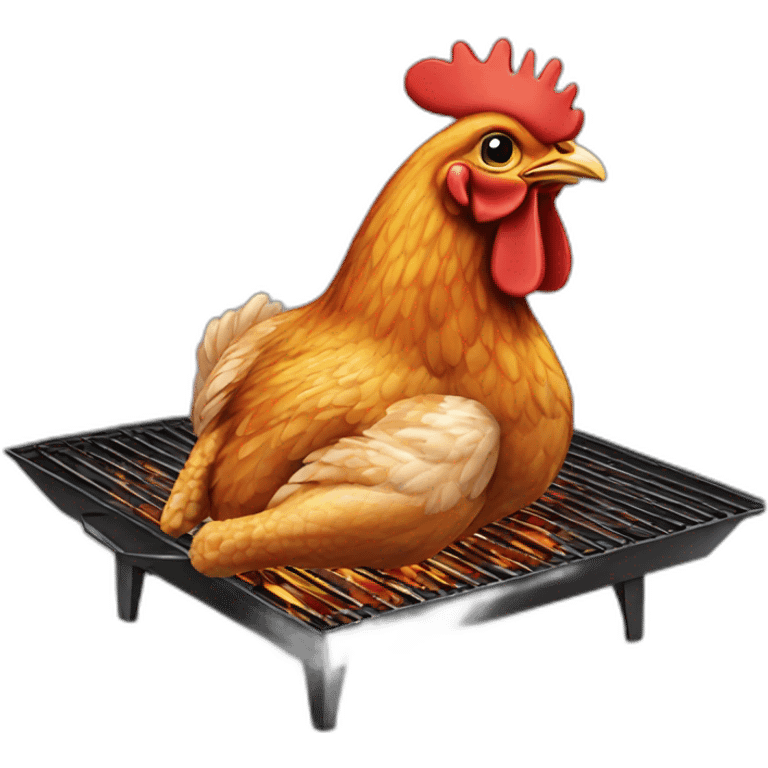 Chicken grill  emoji