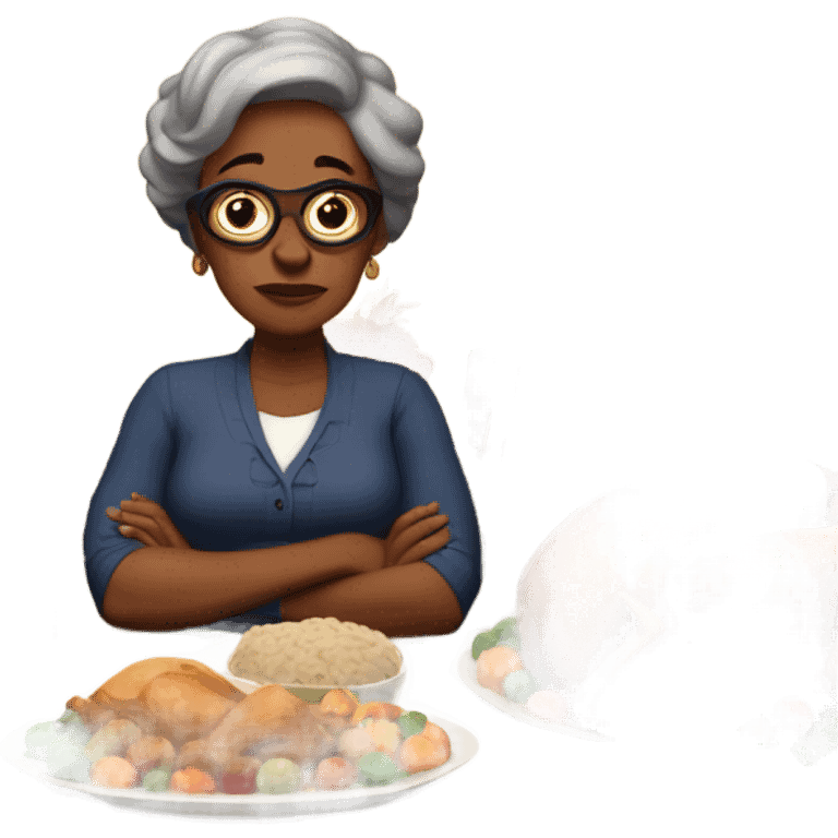 My aunt George being mean at Thanksgiving emoji