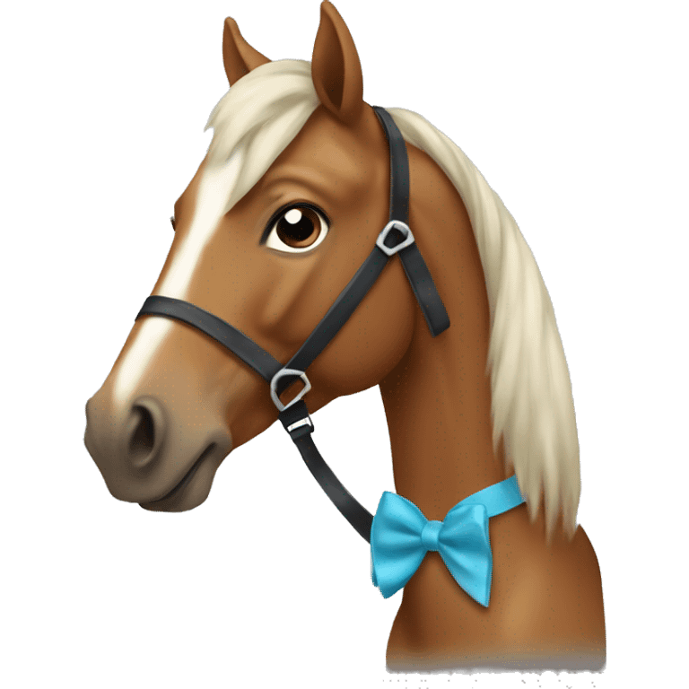 Horse with bow tie and tutu emoji