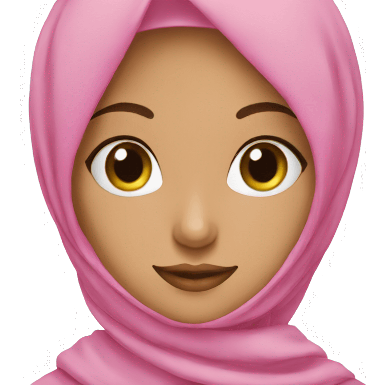 Hijabi girl pink  emoji