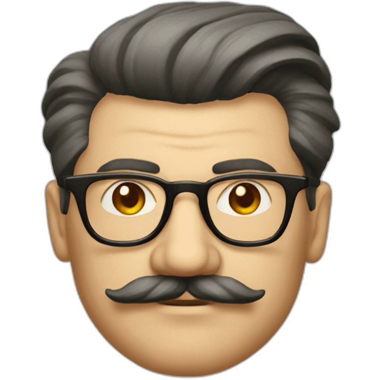 stalin hipster with glasses emoji