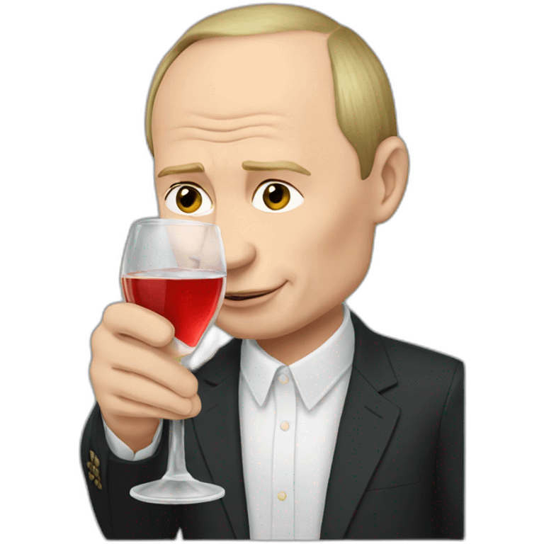 Putin drinking vodka emoji