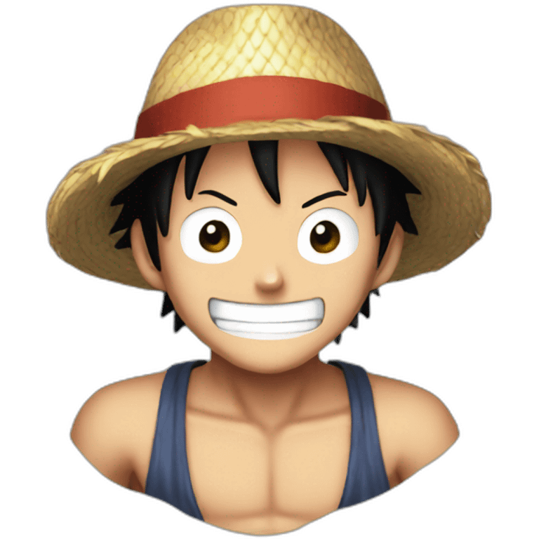 One piece Luffy  emoji