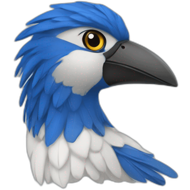 Pluma azul emoji