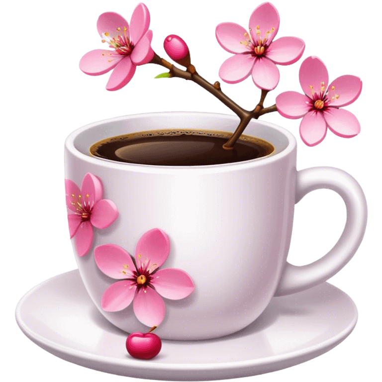 cherry-blossom-coffee emoji