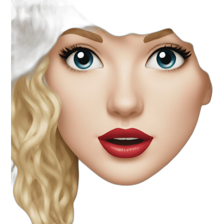 taylor swift with many large milk stains emoji