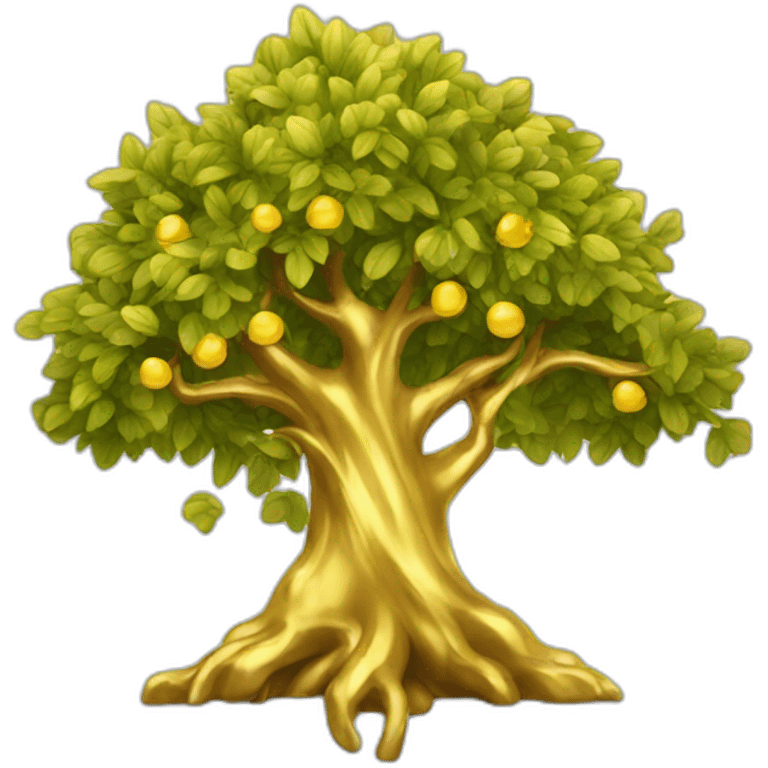 Tree gold emoji