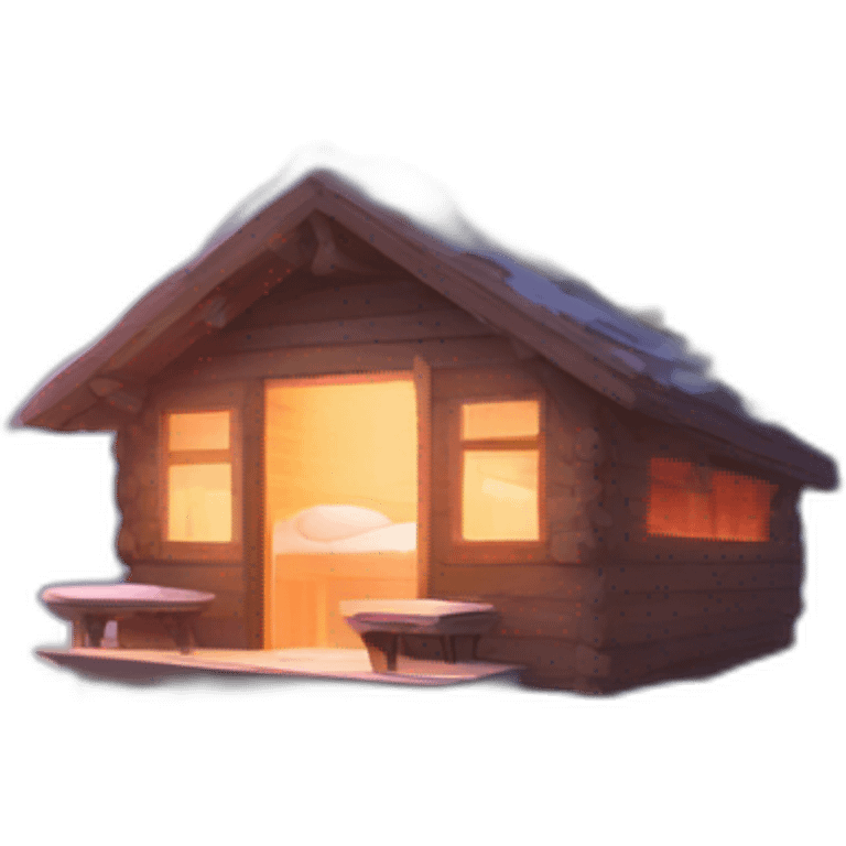 thermal spring with sauna emoji