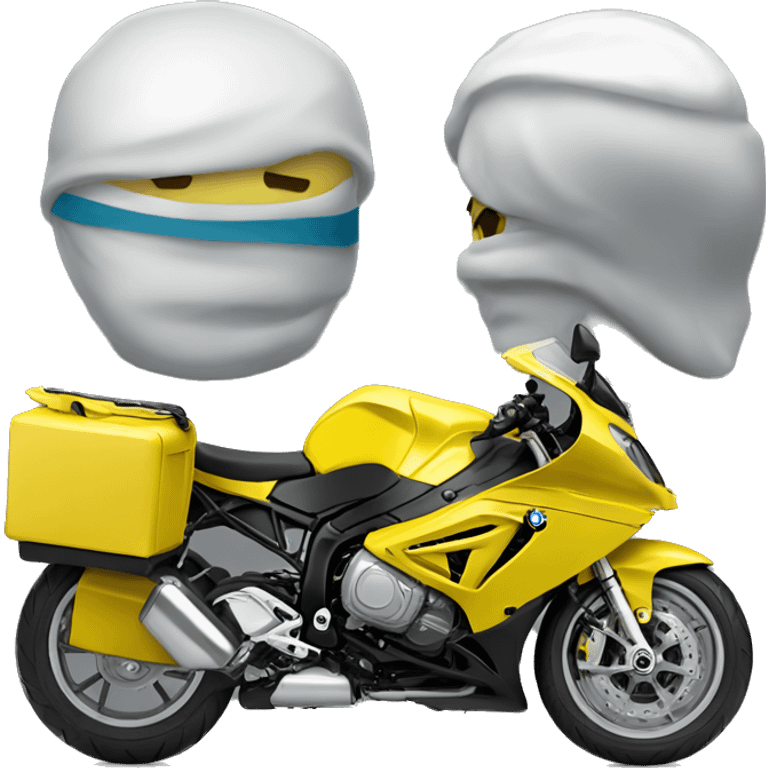 BMW vet et jaune  emoji